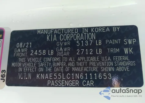 2022 Kia Stinger Gt2 from USA, damaged, VIN KNAE55LC1N6111653